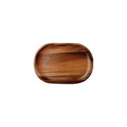 Moonstone Churchill rectangular acacia wood line tray 29x20 cm