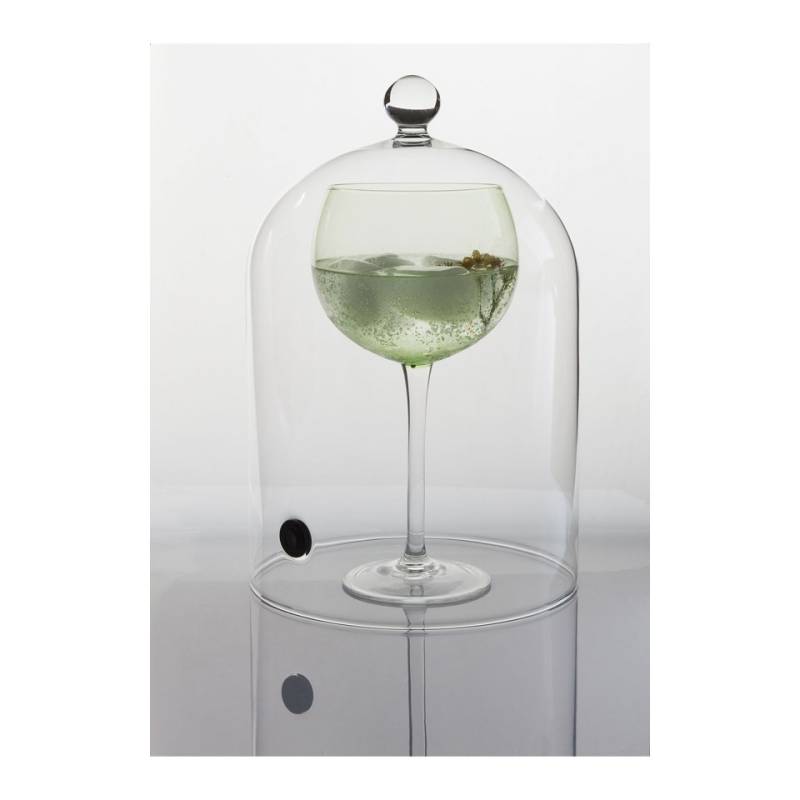 100% Chef glass cocktail bell with valve cm 29x19