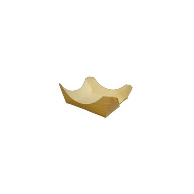 Soucoupes carrées en bois Pin Up 7,5 x 7,5 cm