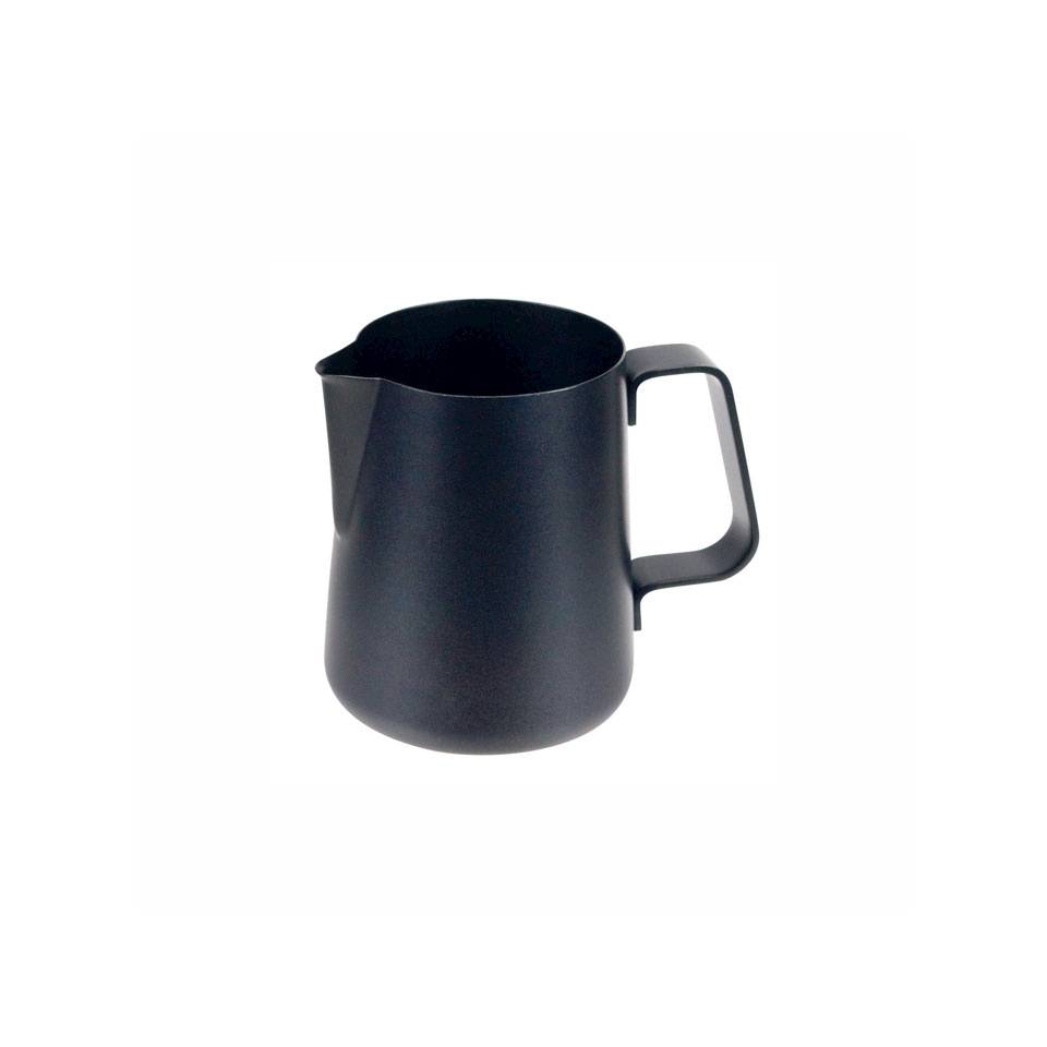 Ilsa Easy milk jug in black stainless steel with nonstick coating cl 30