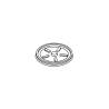 Transparent polystyrene low disposable lid cm 12