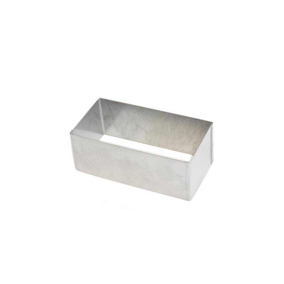 Stainless steel rectangular mold 10x5x3.5 cm