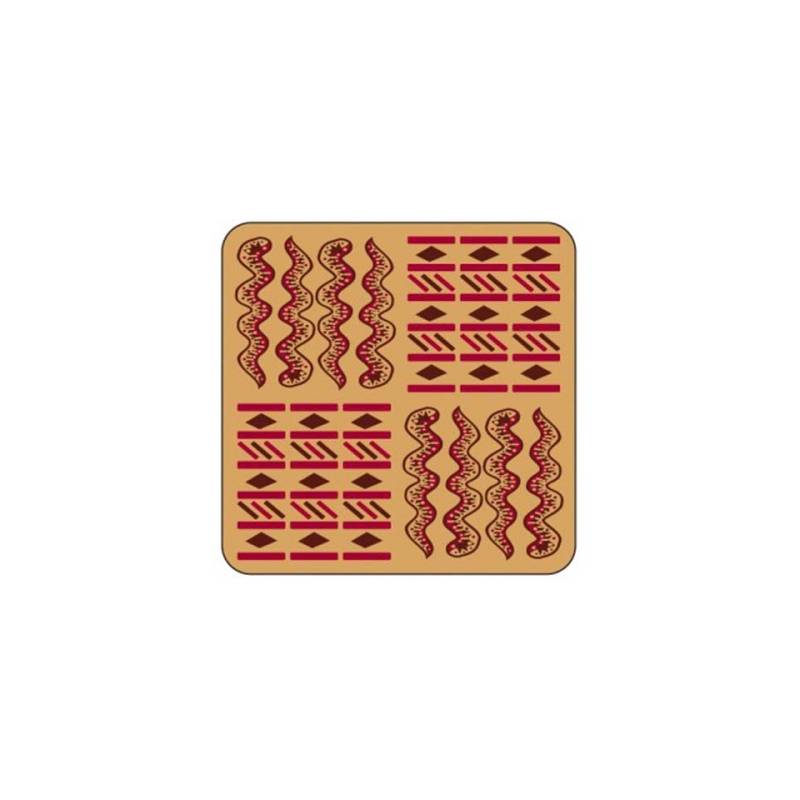 Afrika Papieruntersetzer 8,5x8,5 cm