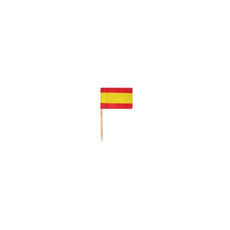 Stuzzichini bandiere spagnole in legno cm 3,5 x 2,5