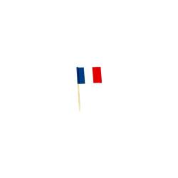 Wooden French flags appetizers cm 3.5 x 2.5
