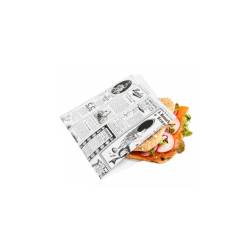 Sacchetti decoro Times per hamburger in carta cm 17 x 18