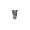 Boite de conserve Boston en acier peint floral noir cl 84