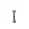 Jigger Slim measuring cup in matte striped stainless steel made in Italy