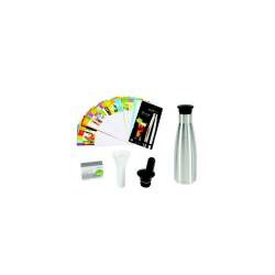 Purefizz cocktail kit with siphon, canisters and cookbook