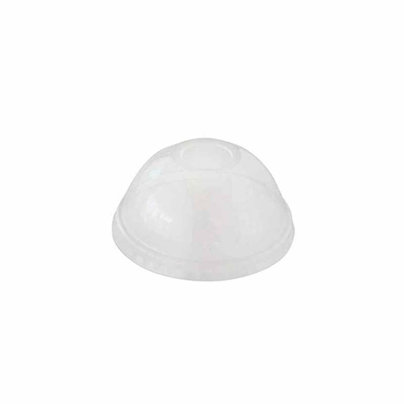 Rounded lids without hole in transparent apet cm 9
