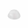 Rounded lids without hole in transparent apet cm 9