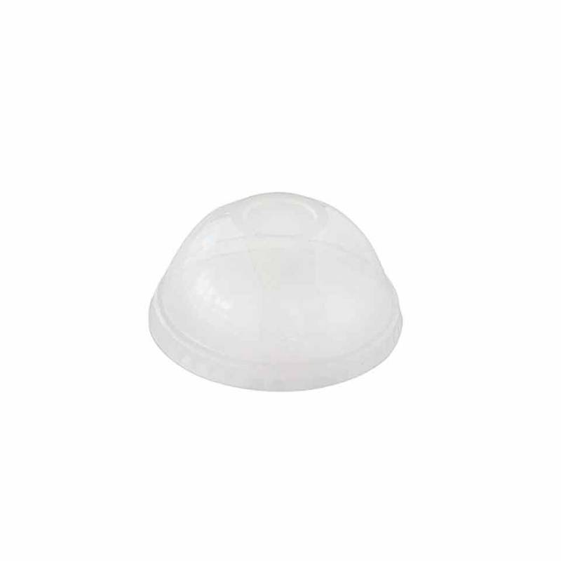 Rounded lids without hole in transparent apet cm 9