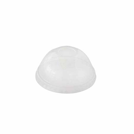 Rounded lids without hole in transparent apet cm 9