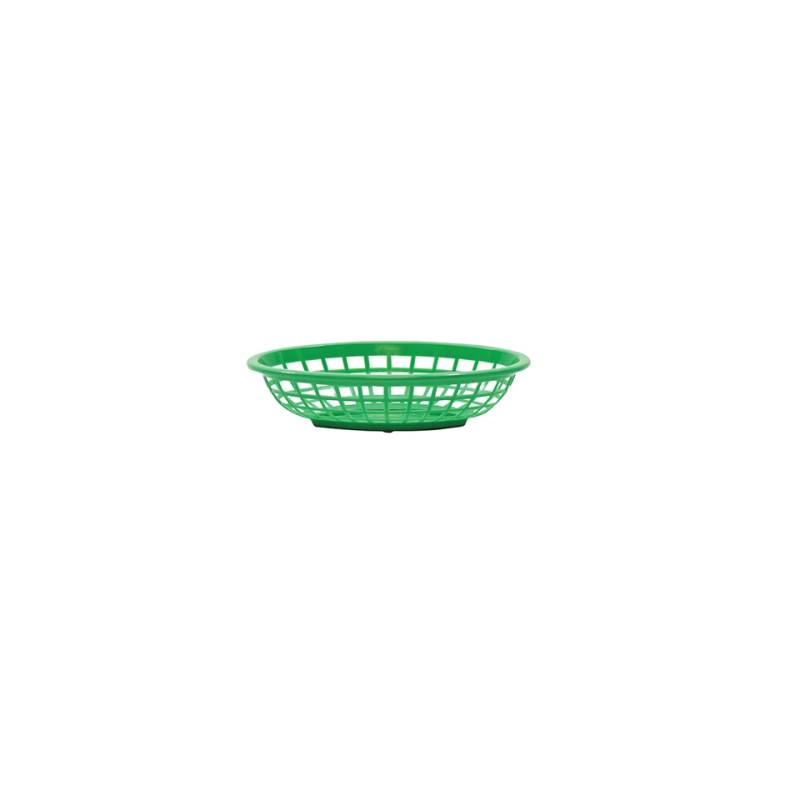 Green polypropylene round bread holder cm 20