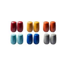 Mediterraneo Novità Home coloured ceramic salt and pepper set