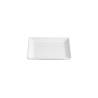 Ming square saucer in white porcelain 12 cm