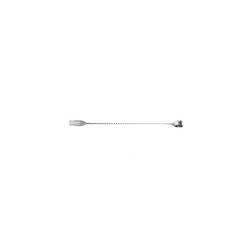 Cucchiaio miscelatore in acciaio inox con forchetta cm 40