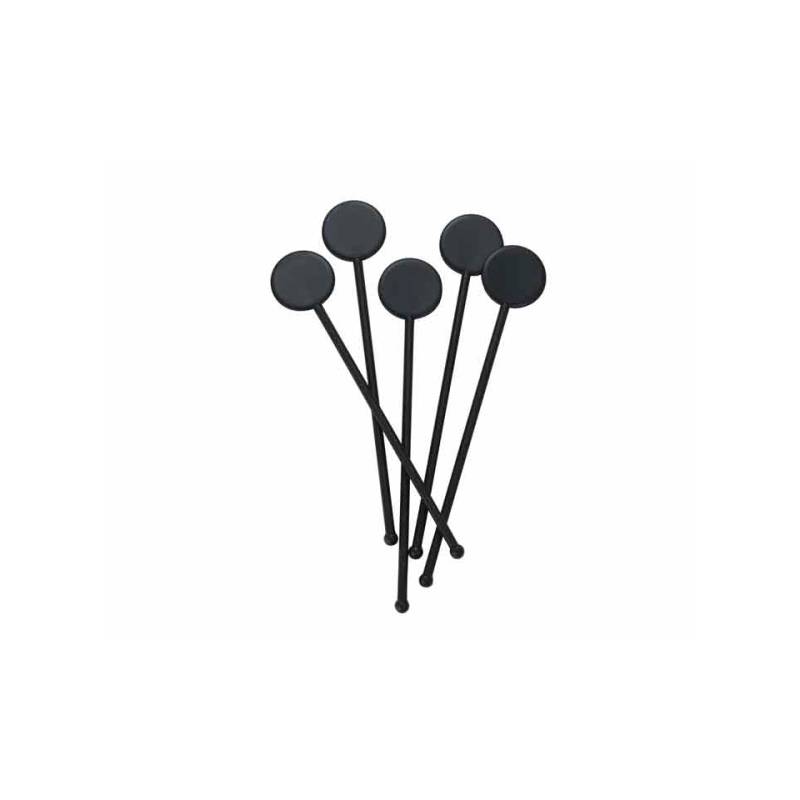 Stirrer Round Black in plastica neri