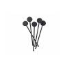 Stirrer Round Black in plastica neri