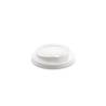 Lid with hole in white ps cm 8.3