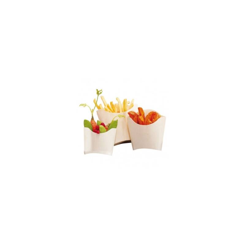 Wooden fry container cm 10x13