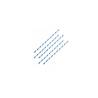 Biodegradable straws with spiral decoration in white and blue paper cm 20x0.6