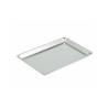 Vassoio rettangolare Classic in acciaio inox lucido cm 41x28