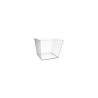 Pagoda transparent ps square cup 6.76 oz.