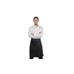 Black herringbone pocket apron cm 75x60