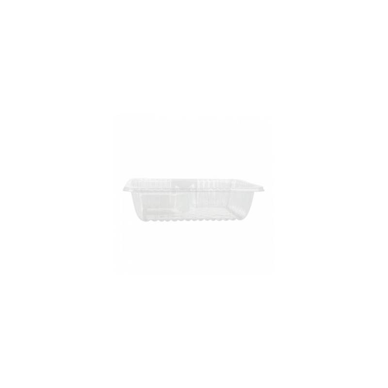 Vaschetta 2 scomparti in plastica trasparente cm 14,5x10,5x4