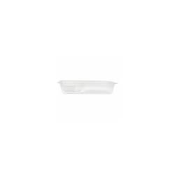 Vaschetta 2 scomparti in plastica trasparente cm 18,5X14X3,8