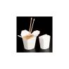 Contenitore alimenti monouso bianco in cartone cm 9x9x10,8 