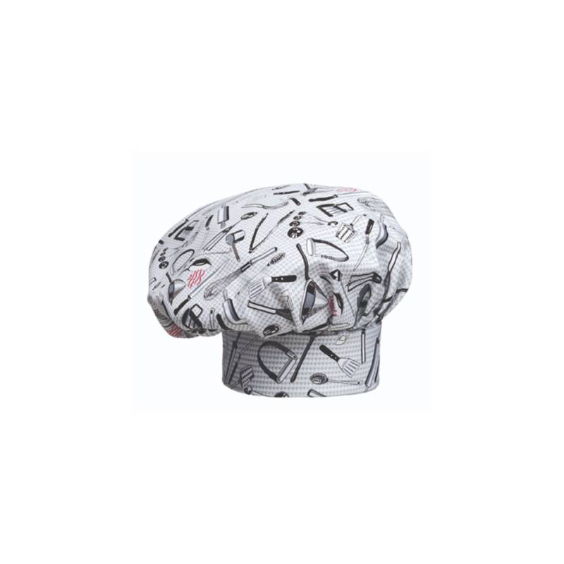 Cappello cuoco 100% cotone con decoro Chefwear