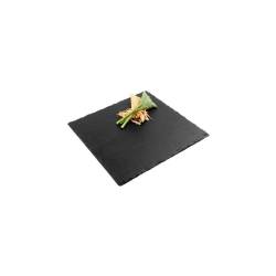 Paderno natural slate square plate 30x30 cm