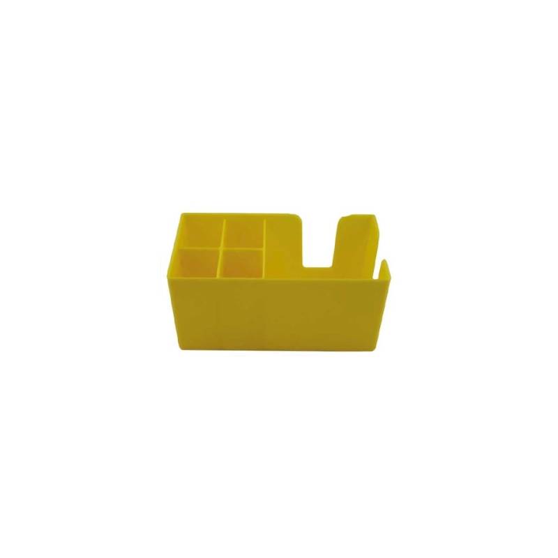 Cubo de policarbonato amarillo 24 x 14,5 x 10,5 cm