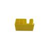Cubo de policarbonato amarillo 24 x 14,5 x 10,5 cm