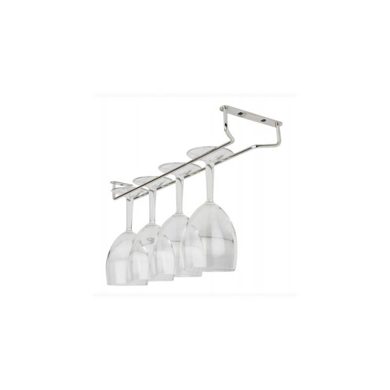 Chromed steel hanging glass rack cm 40.5