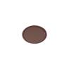 Plateau ovale antidérapant en fibre de verre marron cm 55.5