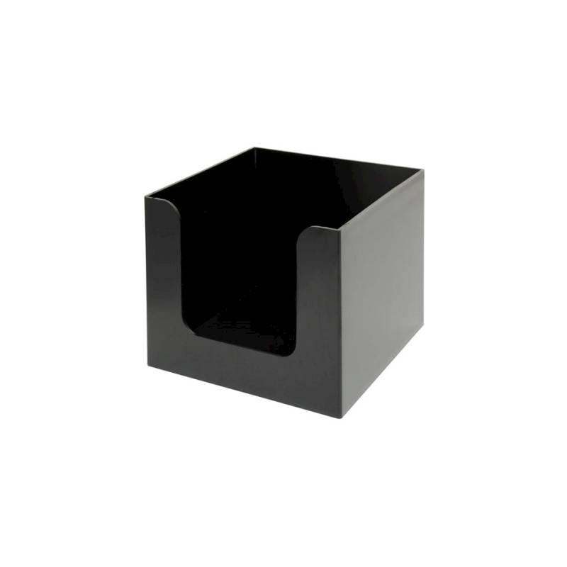 Black plastic napkin holder cm 13.5x13.5x10.2