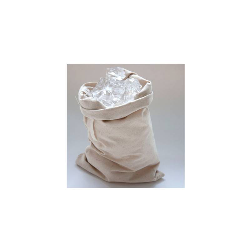 Beige cotton ice bag