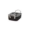 Black stainless steel rectangular mini casserole 14.5 x 9.5 cm