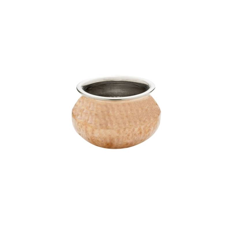 Stainless steel and hammered copper mini bowl cm 11