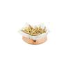 Stainless steel and hammered copper mini bowl with lid cm 15