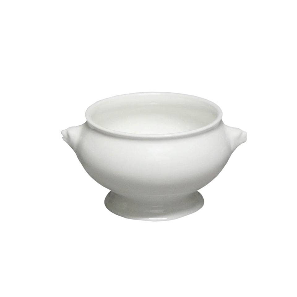 White porcelain Lion's Head soup tureen lt 2