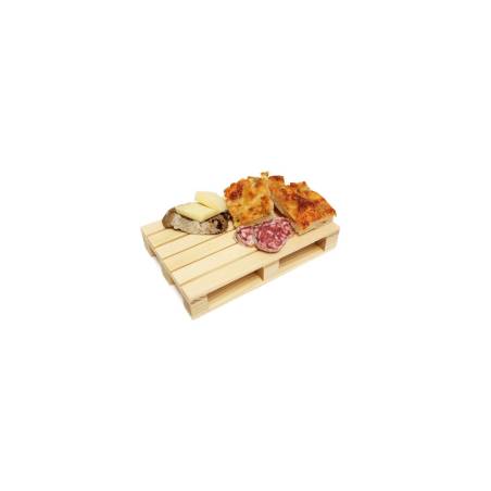 Holzpaletten-Teller 20x13 cm