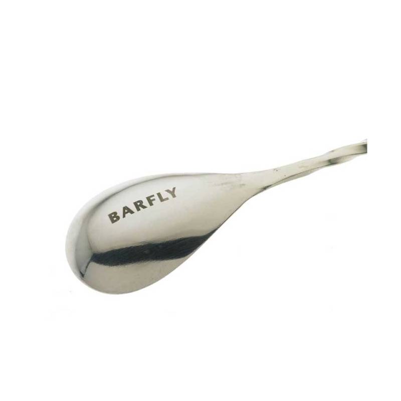 Stainless steel bar spoon with tab 17.12 inch