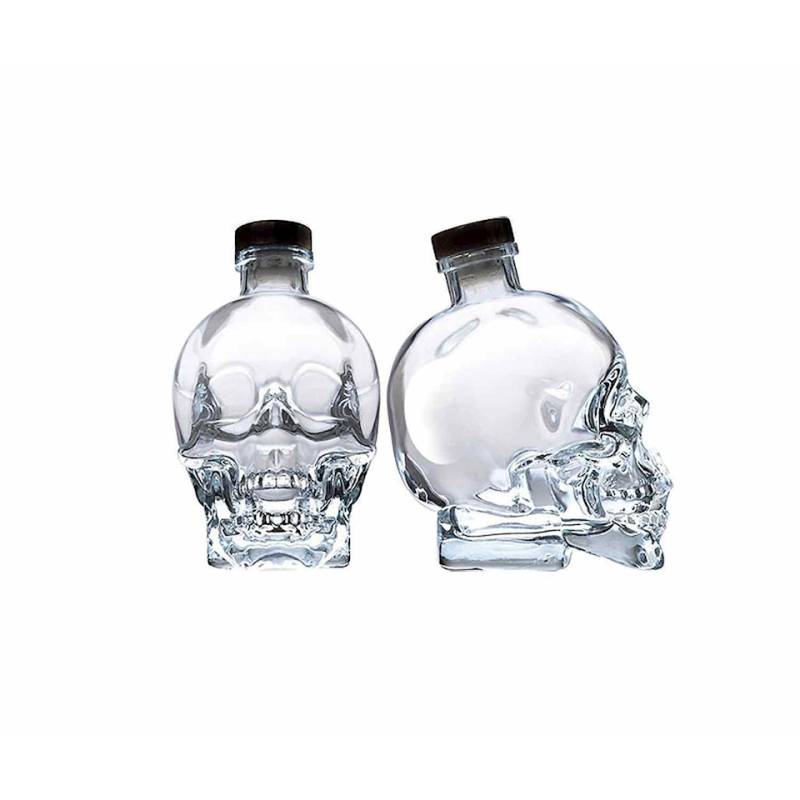 Glas-Totenkopf Flasche cl 70