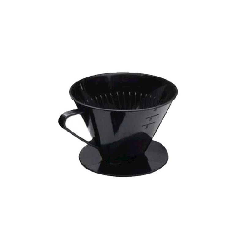 Filter 6 black plastic cups cm 13.5x16