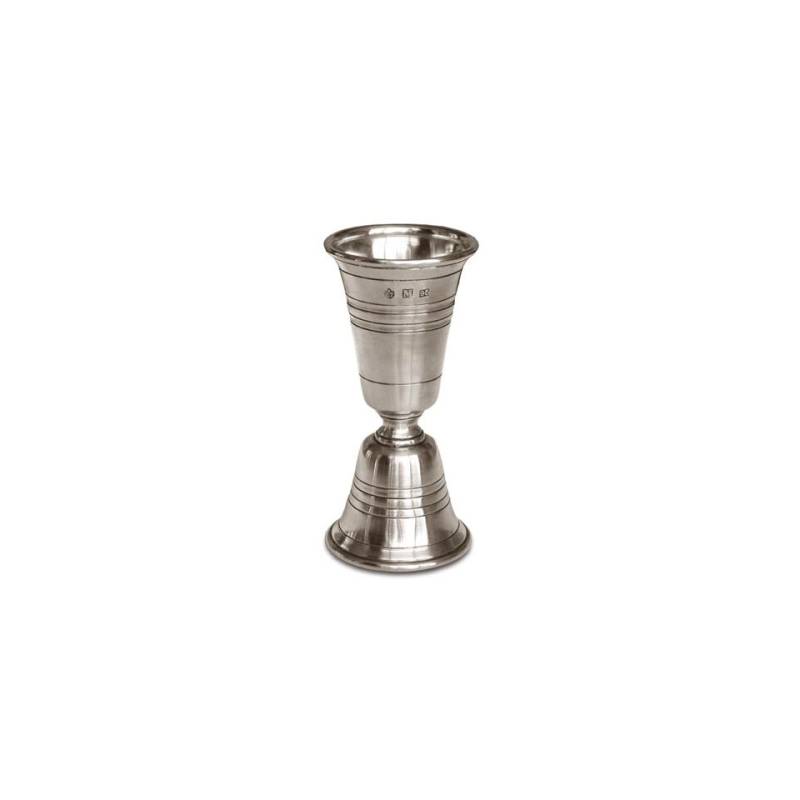 Jigger Piedmont Cosi Glossy Pewter Tablets
