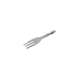 Bar spoon con forchettina in acciaio inox cm 28,5